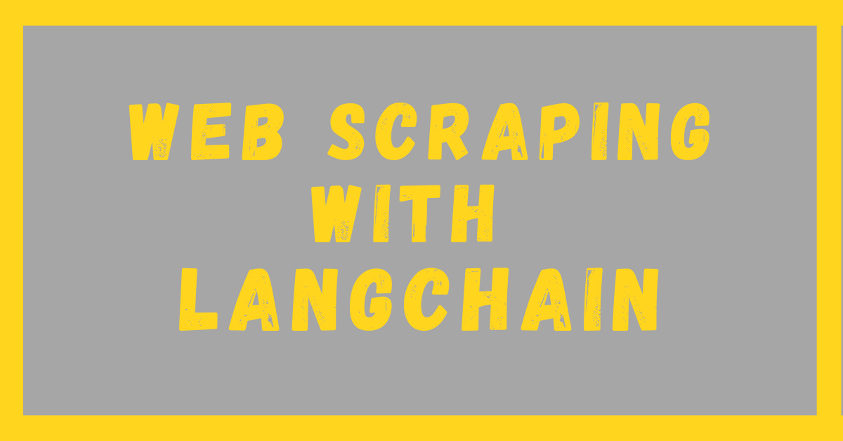 LangChain webscraping