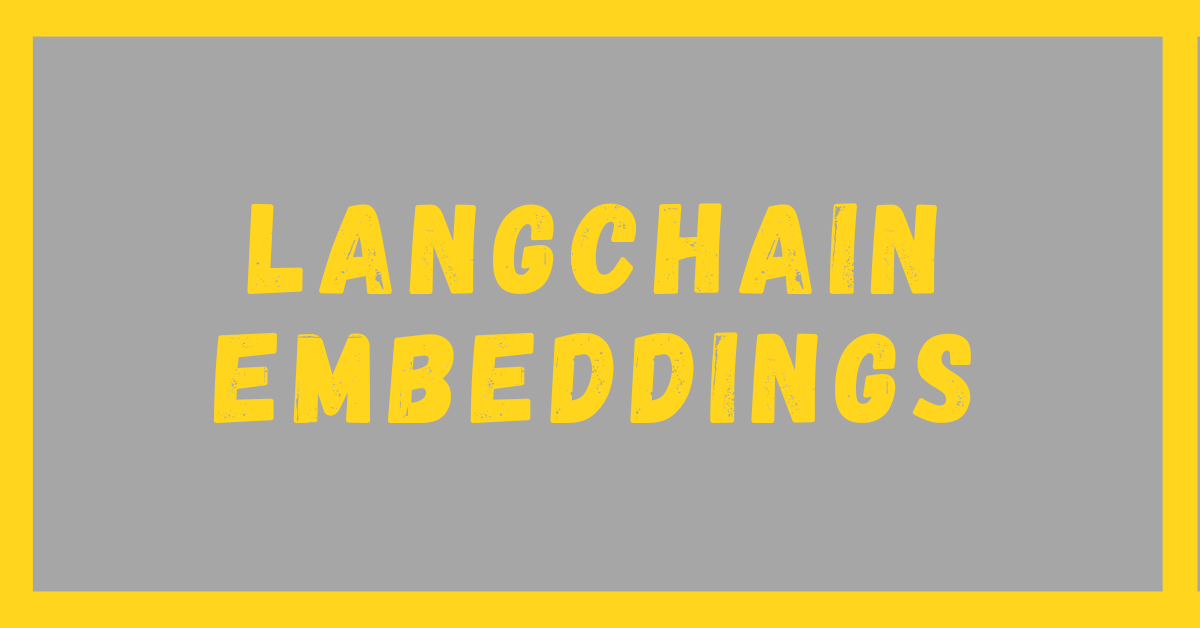 LangChain Embeddings