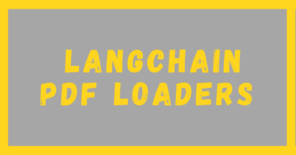 LangChain PDF Loader Feature image